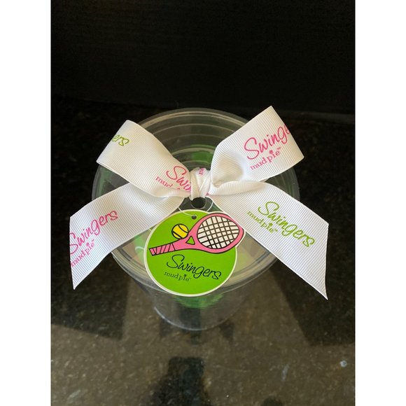 Mud Pie, Swingers 9" Polka Dot Wine Glass, The Perfect Serve, NIB - Picture 6 of 8